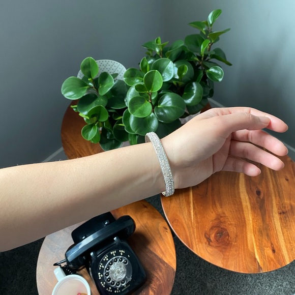 BOGO Silver Rhinestone Bangle - Picture 3 of 5